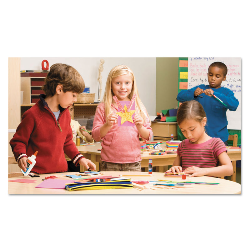 Elmer's Disappearing Glue Stick, 0.77 oz, Applies White, Dries Clear, 12/Pack