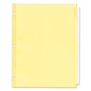 Office Essentials Plastic Insertable Dividers, 8-Tab, 11 x 8.5, Clear Tabs, 1 Set