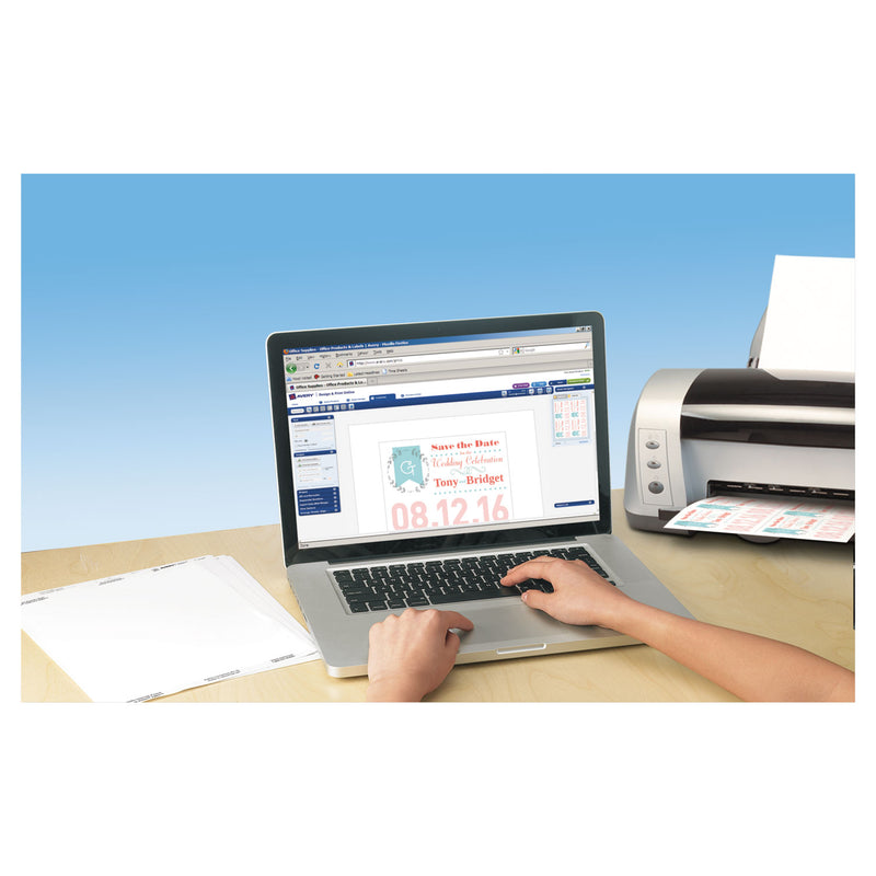 Avery Postcards for Inkjet Printers, 4 1/4 x 5 1/2, Matte White, 4/Sheet, 200/Box