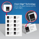 Avery Clean Edge Business Cards, Laser, 2 x 3.5, White, 1,000 Cards, 10 Cards/Sheet, 100 Sheets/Box