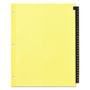 Office Essentials Preprinted Black Leather Tab Dividers, 31-Tab, 1 to 31, 11 x 8.5, Buff, 1 Set
