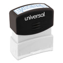 Universal Message Stamp, ENTERED, Pre-Inked One-Color, Blue
