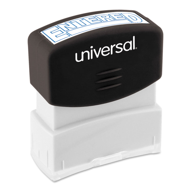 Universal Message Stamp, ENTERED, Pre-Inked One-Color, Blue