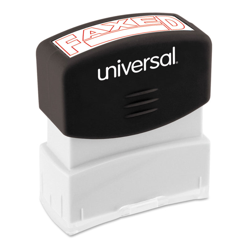 Universal Message Stamp, FAXED, Pre-Inked One-Color, Red