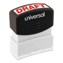Universal Message Stamp, DRAFT, Pre-Inked One-Color, Red