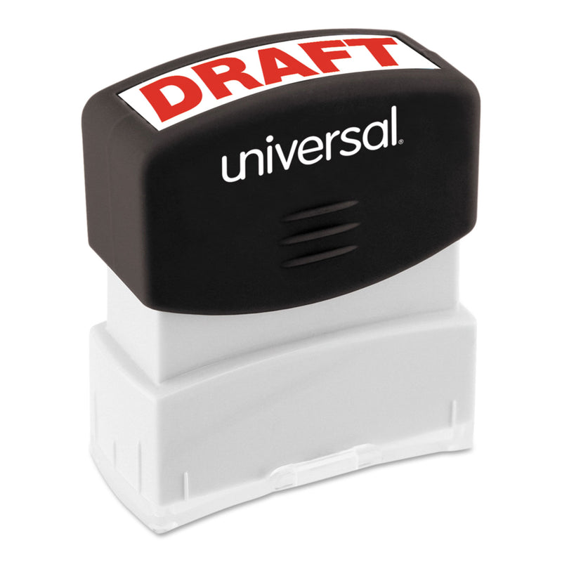 Universal Message Stamp, DRAFT, Pre-Inked One-Color, Red