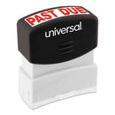 Universal Message Stamp, PAST DUE, Pre-Inked One-Color, Red