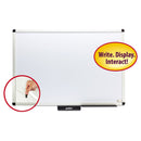 Smead Justick by Smead Dry-Erase Board with Frame, 36" x 24", White