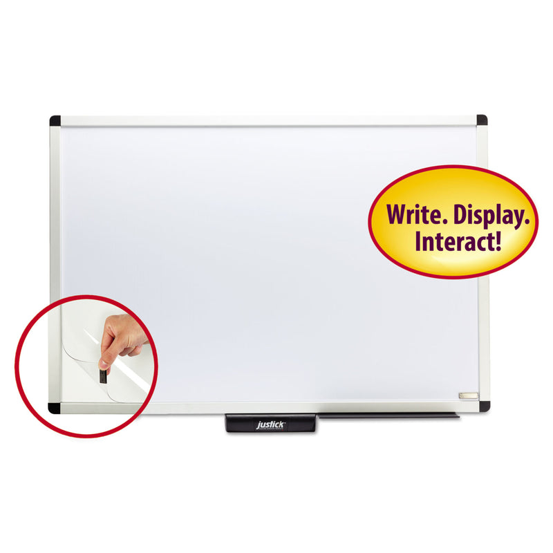 Smead Justick by Smead Dry-Erase Board with Frame, 36" x 24", White