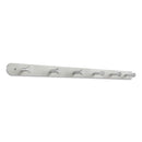 Safco Nail Head Wall Coat Rack, Six Hooks, Metal, 36w x 2.75d x 2h, Satin