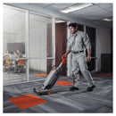 Hoover HushTone Vacuum Cleaner with Intellibelt, 15" Cleaning Path, Gray/Orange