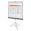 Quartet Portable Tripod Projection Screen, 70 x 70, White Matte Finish