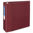 Avery Heavy-Duty Non-View Binder with DuraHinge and Locking One Touch EZD Rings, 3 Rings, 4" Capacity, 11 x 8.5, Maroon