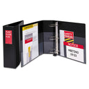 Avery Heavy-Duty Non-View Binder with DuraHinge, Three Locking One Touch EZD Rings and Spine Label, 4" Capacity, 11 x 8.5, Black