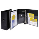 Avery Heavy-Duty Non-View Binder with DuraHinge, Locking One Touch EZD Rings and Thumb Notch, 3 Rings, 5" Capacity, 11 x 8.5, Black