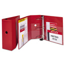 Avery Heavy-Duty Non-View Binder with DuraHinge, Locking One Touch EZD Rings and Thumb Notch, 3 Rings, 5" Capacity, 11 x 8.5, Red