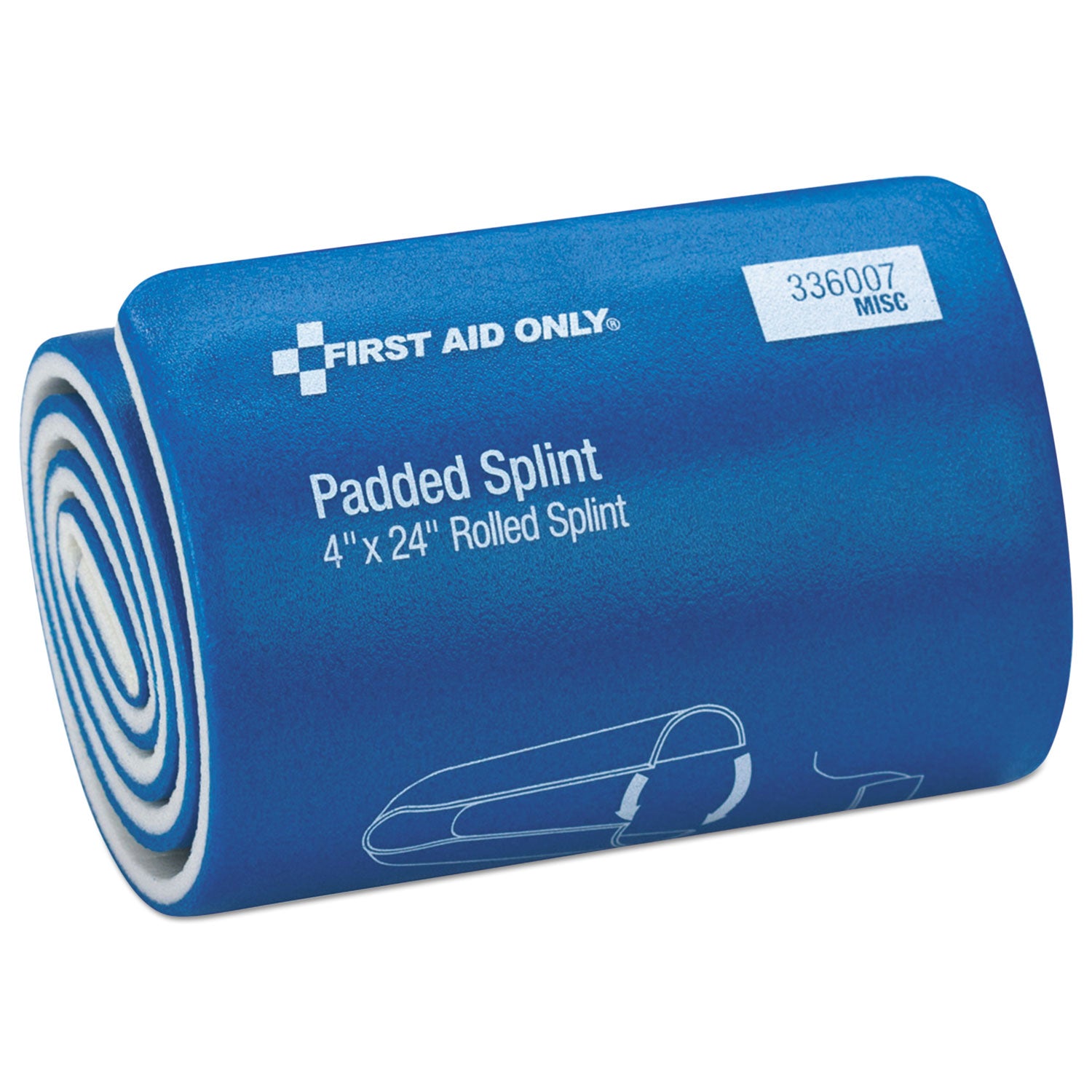 Padded Grey Splints Padded Splint, 4 x 24, Blue/White by First Aid Only FAO336007
