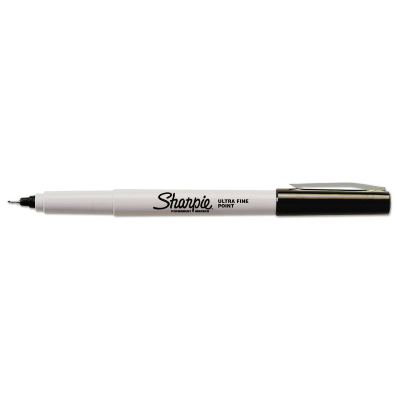 Sharpie Ultra Fine Tip Permanent Marker, Extra-Fine Needle Tip, Black, 5/Pack