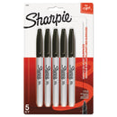 Sharpie Fine Tip Permanent Marker, Fine Bullet Tip, Black, 5/Pack
