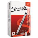 Sharpie Ultra Fine Tip Permanent Marker, Extra-Fine Needle Tip, Black, Dozen