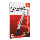 Sharpie Fine Tip Permanent Marker, Fine Bullet Tip, Black, Dozen