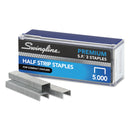 Swingline S.F. 3 Premium Staples, 0.25" Leg, 0.5" Crown, Steel, 5,000/Box