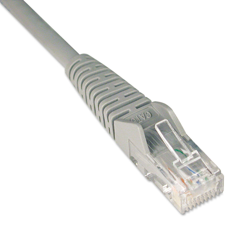 Tripp Lite CAT6 Gigabit Snagless Molded Patch Cable, 50 ft, Gray