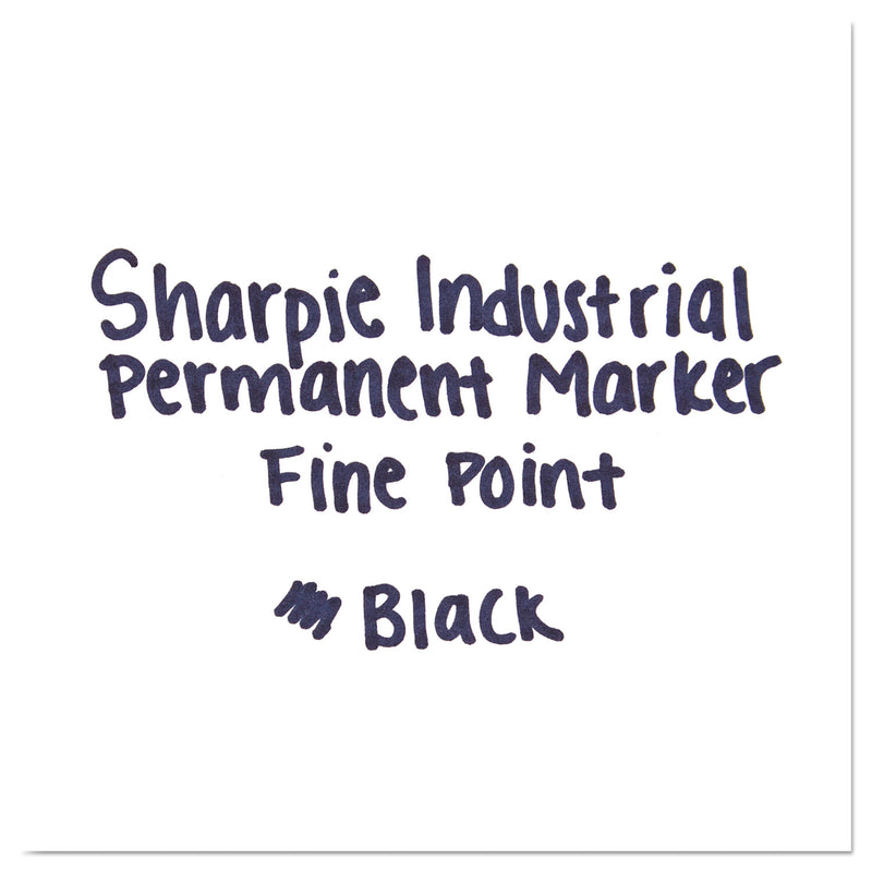 Sharpie Industrial Permanent Marker Value Pack, Fine Bullet Tip, Black