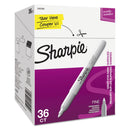 Sharpie Metallic Fine Point Permanent Marker Value Pack, Fine Bullet Tip, Metallic Silver, 36/Pack