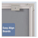 Quartet Matrix Magnetic Boards, Painted Steel, 48 x 31, White, Aluminum Frame