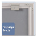 Quartet Matrix Magnetic Boards, Painted Steel, 16 x 16, White, Aluminum Frame