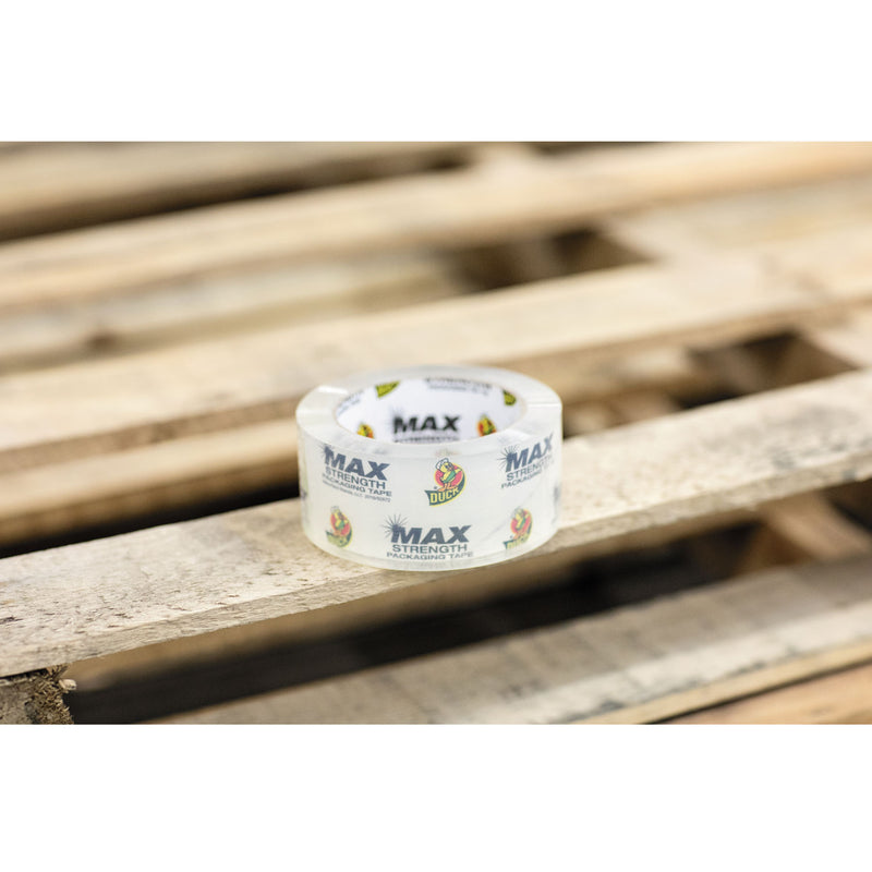 Duck MAX Packaging Tape, 3" Core, 1.88" x 54.6 yds, Crystal Clear, 6/Pack