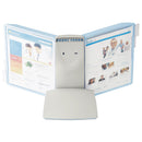 Durable SHERPA Style Desk-Mount Reference System, 10 Panel, 20 Sheet Capacity, Blue/Gray