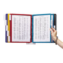 Durable Sherpa Wall-Mount Reference System, 10 Gray Panels, Letter, Assorted Borders