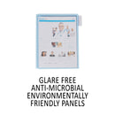 Durable SHERPA Style Desk-Mount Reference System, 10 Panel, 20 Sheet Capacity, Blue/Gray