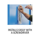 Durable Sherpa Wall-Mount Reference System, 10 Gray Panels, Letter, Assorted Borders