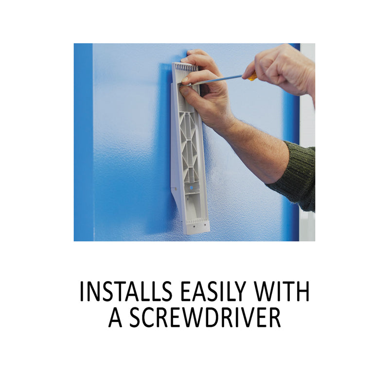 Durable Sherpa Wall-Mount Reference System, 10 Gray Panels, Letter, Assorted Borders