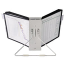 Durable InstaView Expandable Desktop Reference System, 10 Panels, Black Borders