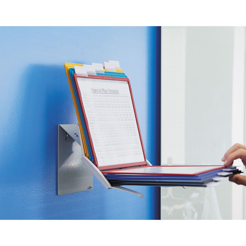 Durable VARIO Pro Desktop Reference System, 10 Panels, Legal, Assorted Borders and Panels