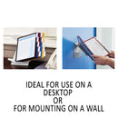 Durable VARIO Pro Desktop Reference System, 10 Panels, Legal, Assorted Borders and Panels