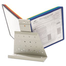 Durable VARIO Reference Desktop System, 10 Panels, Assorted Borders and Panels