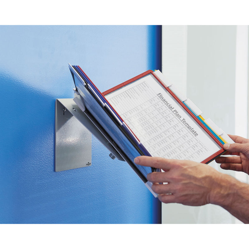 Durable VARIO Pro Desktop Reference System, 10 Panels, Legal, Assorted Borders and Panels