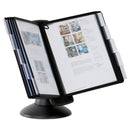 Durable SHERPA Motion Desk Reference System, 10 Panels, Black Borders