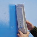 Durable Sherpa Wall-Mount Reference System, 10 Gray Panels, Letter, Assorted Borders