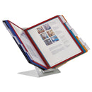 Durable VARIO Pro Desktop Reference System, 10 Panels, Legal, Assorted Borders and Panels
