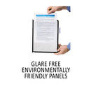 Durable InstaView Expandable Desktop Reference System, 10 Panels, Black Borders