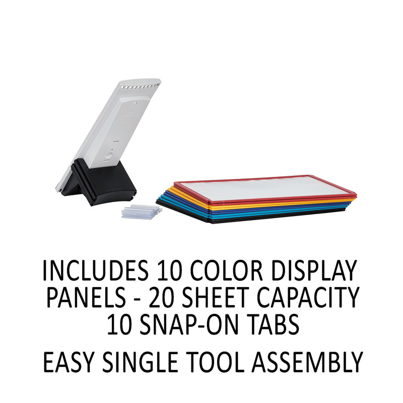 Durable SHERPA Reference System Extension Set, 10 Sleeves, Assorted Borders and Panels