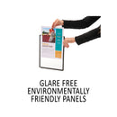 Durable SHERPA Motion Desk Reference System, 10 Panels, Black Borders