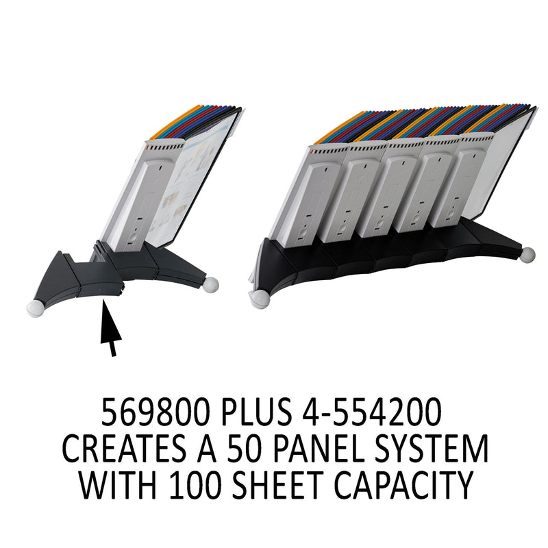 Durable SHERPA Reference System Extension Set, 10 Sleeves, Assorted Borders and Panels