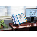 Durable SHERPA Desk Reference System, 10 Panels, 10 x 5.63 x 13.88, Assorted Borders